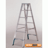 Ladder Aluminium: LADaMAX Double Sided Step Ladder ( Aluminium - 150KG Industrial Rating )