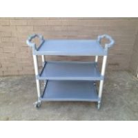 Utility Cart 3-Tier Grey/Black