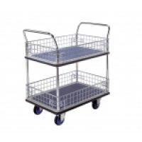 Trolley Cage: NF327 Prestar 2 Tier Trolley with Cage Sides