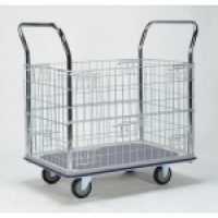 Trolley Cage: WHB307 Sumo Platform Trolley with Cage Sides